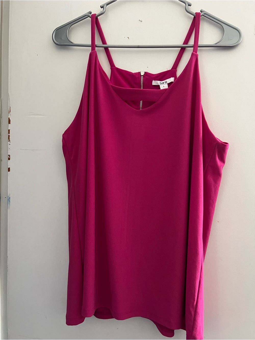 BAR III Bright Pink Women's Spaghetti Strap Tank Top